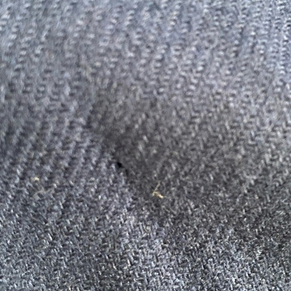 VINTAGE 1990s Y2K Pendleton Navy 100% Virgin Wool Tartan Plaid Trimmed Robe M - Picture 6 of 8